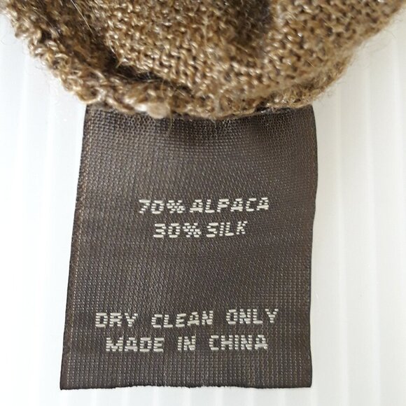 Nicholas K Sweater Skant Skirt Harem Pant Alpaca Silk Heather Brown XXS Artsy - Picture 10 of 10